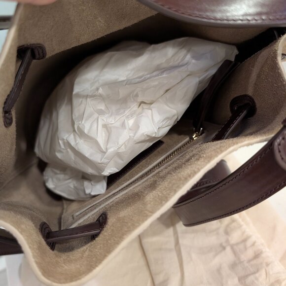 Sézane X Holiday Adéle Bag, Toffee and Chocolate - Picture 8 of 12